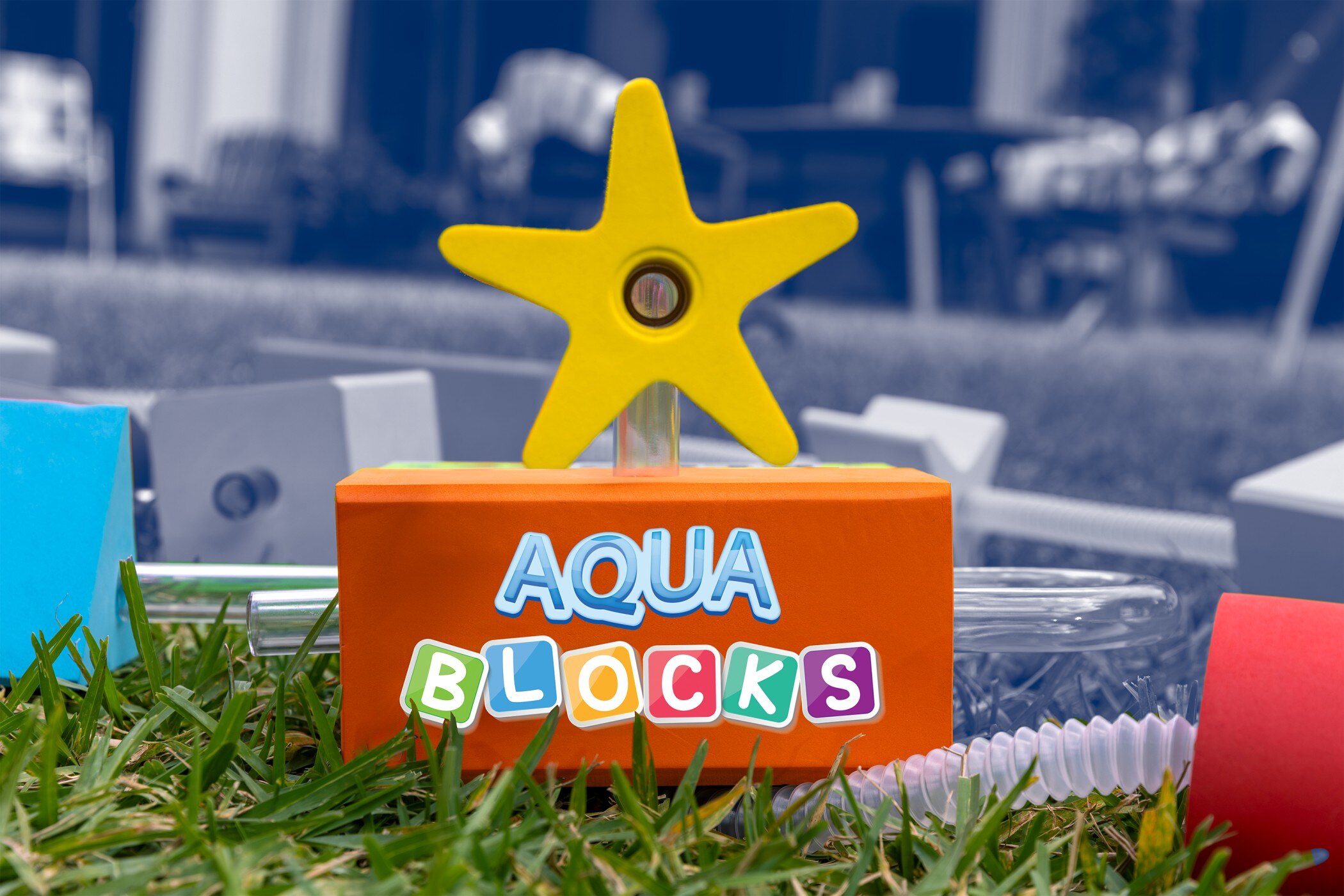 AquaBlocks' new logo, showcasing a modern redesign for brand clarity.